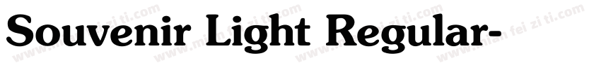Souvenir Light Regular字体转换